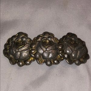 Rusted color Floral Hair Clip